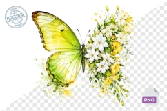 Floral Butterfly Png , Flying Butterflies Illustrations 19 Product Image 1
