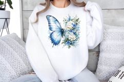Floral Butterfly Png , Flying Butterflies Illustrations 2 Product Image 2