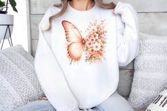 Floral Butterfly Png , Flying Butterflies Illustrations 7 Product Image 2