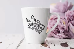 floral butterfly svg