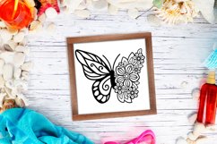 Beautiful Floral Butterfly SVG Design for Pillows, T-shirts, Mugs, Decals, Wall Art and Tote Bags. 