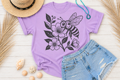 Floral Butterfly SVG, Honey Bee Floral PNG Product Image 2