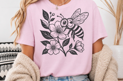 Floral Butterfly SVG, Honey Bee Floral PNG Product Image 3