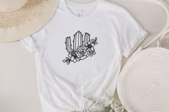 floral cactus svg, cactus svg, plant svg