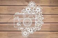 floral camera svg, photography svg, photographer svg