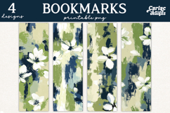 Floral Camuflage Bookmarks
