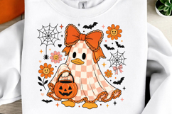 Floral Checkered Ghost Goose PNG Product Image 2