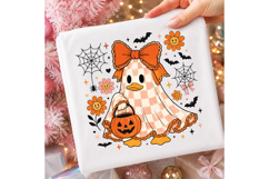 Floral Checkered Ghost Goose PNG Product Image 3