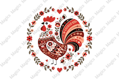 Floral Chicken Valentine Png Product Image 1