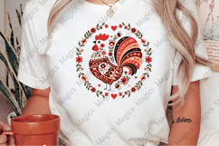 Floral Chicken Valentine Png Product Image 2