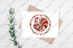 Floral Chicken Valentine Png Product Image 3