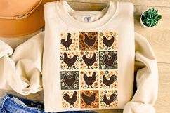 Retro Boho Chicken Farm PNG, Chicken Floral PNG, Farm Life Product Image 4