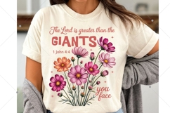 Floral Christian PNG, The Lord is Greate PNG, Floral Product Image 3