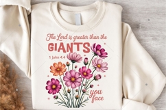 Floral Christian PNG, The Lord is Greate PNG, Floral Product Image 6