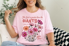 Floral Christian PNG, The Lord is Greate PNG, Floral Product Image 7