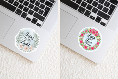 Floral Christian Sticker Bundle PNG Product Image 2