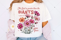 Floral Christian PNG, The Lord is Greate PNG, Floral Product Image 2
