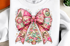 Floral Christmas Tree Bow Png Product Image 1