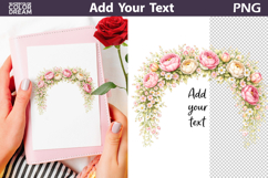 Floral Frame Clipart Bundle | Add Your Text Product Image 11