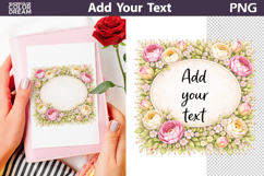 Floral Frame Clipart Bundle | Add Your Text Product Image 15