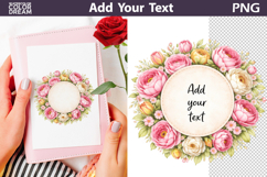 Floral Frame Clipart Bundle | Add Your Text Product Image 19