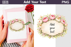Floral Frame Clipart Bundle | Add Your Text Product Image 21