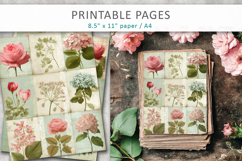 vintage botanical junk journal pages, botanical pages Product Image 3