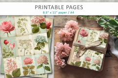 vintage botanical junk journal pages, botanical pages Product Image 4