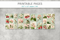 Floral Collage Paper, shabby chic floral background Product Image 2
