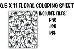 Floral Coloring Sheet Product Image 1
