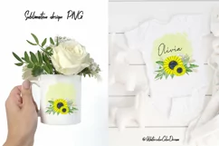 Sunflowers Sublimation. Floral Arrangement design Product Image 2