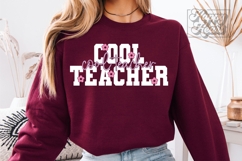 Cool Teacher SVG PNG - Teacher Shirt Design Floral Product Image 3