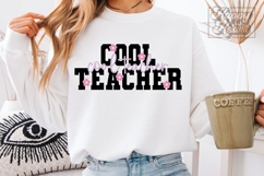 Cool Teacher SVG PNG - Teacher Shirt Design Floral Product Image 5