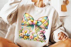 Easter Coquette Bow PNG, Easter Bunny PNG, Happy Easter PNG Product Image 3