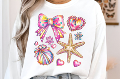Floral Coquette Seashell PNG Product Image 2