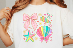 Floral Coquette Seashell PNG Product Image 3