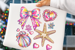 Floral Coquette Seashell PNG Product Image 3
