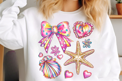 Floral Coquette Seashell PNG Product Image 4