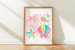 Floral Coquette Seashell PNG Product Image 5