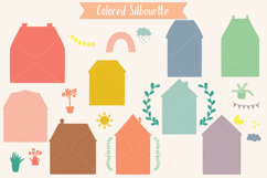 Floral Cottage Color Doodles, Home, House, Flower, Plants Product Image 5
