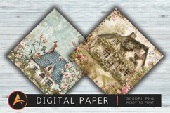 FLORAL COTTAGE Digital paper Product Image 1