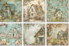 FLORAL COTTAGE Digital paper Bundle Product Image 4