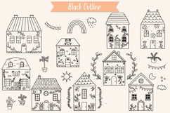 Floral Cottage Doodles, Home, Nature, House, Flower, Plants Product Image 2