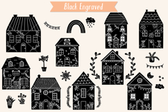 Floral Cottage Doodles, Home, Nature, House, Flower, Plants Product Image 5