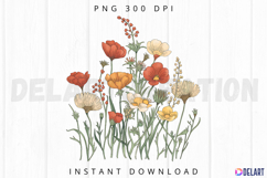 Floral Cottagecore Sublimation PNG Product Image 1