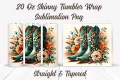 Cowgirl Boots Tumbler Wrap, Country Tumbler, Western Tumbler Product Image 2
