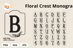 Floral Crest Monogram Product Image 1