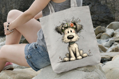 Floral Crown Dog Mother's Day Clipart Product Image 3