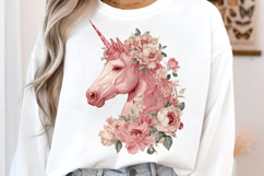 Floral Crown Unicorn Dream Clipart Product Image 2