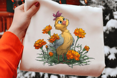 Floral Cute Birds Clipart Sublimation Product Image 2